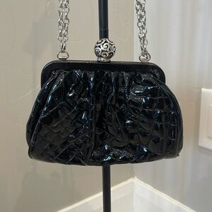 Brighton contempo patent leather cross body purse evening bag
